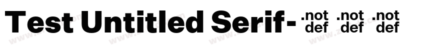 Test Untitled Serif字体转换